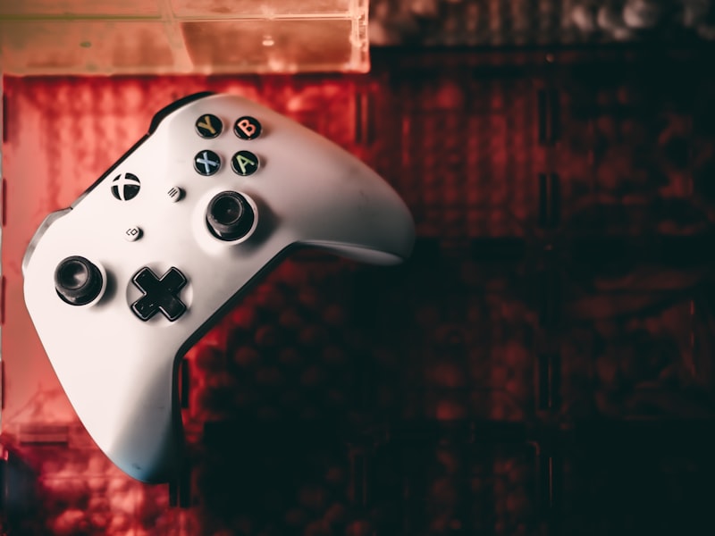 Manette et écran pour un test de jeu